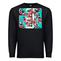 Black floral mama Premium Sweatshirt - AdoDesignShop