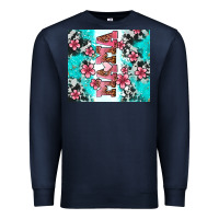 Navy floral mama Premium Sweatshirt - AdoDesignShop