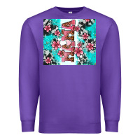 Purple floral mama Premium Sweatshirt - AdoDesignShop