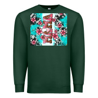 Sports Green floral mama Premium Sweatshirt - AdoDesignShop