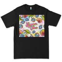 Black summer vibes with sea shells Premium Tee - TumblerDesignByShophia