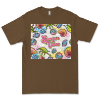 Cacao summer vibes with sea shells Premium Tee - TumblerDesignByShophia
