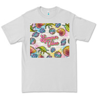 Dove Grey summer vibes with sea shells Premium Tee - TumblerDesignByShophia