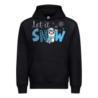 Black let it snow snowman coffee Urban Hoodie - JahusDesignShop