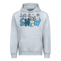 Heather Grey let it snow snowman coffee Urban Hoodie - JahusDesignShop