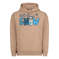 Pigment Burro let it snow snowman coffee Urban Hoodie - JahusDesignShop