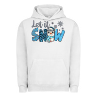 Pigment Lunar Rock let it snow snowman coffee Urban Hoodie - JahusDesignShop