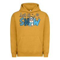 Pigment Peanut Butter let it snow snowman coffee Urban Hoodie - JahusDesignShop