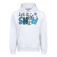 White let it snow snowman coffee Urban Hoodie - JahusDesignShop