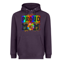Plum proud mom with sunflower Heavyweight Hoodie - AdoDesignShop