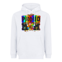 White proud mom with sunflower Heavyweight Hoodie - AdoDesignShop