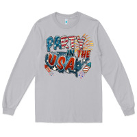 Moon Dust Party in the USA Long Sleeve Tee - FaDigitalArtStudio