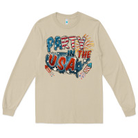 Mushroom Party in the USA Long Sleeve Tee - FaDigitalArtStudio