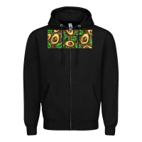 Black avocados with wood and leopard background 15 oz mug Zipper Hoodie - BarkalooDesign