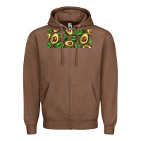 Chestnut avocados with wood and leopard background 15 oz mug Zipper Hoodie - BarkalooDesign