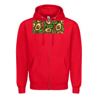 Red avocados with wood and leopard background 15 oz mug Zipper Hoodie - BarkalooDesign