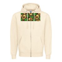 Sandshell avocados with wood and leopard background 15 oz mug Zipper Hoodie - BarkalooDesign