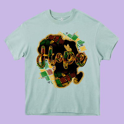 Hope Black History Heavy Core Tee Designed By Nancycooperartshop