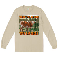 Mushroom whatever lassos your longhorn Long Sleeve Tee - RanaPortraitStore
