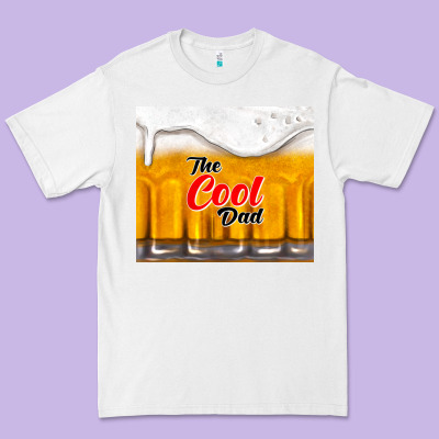 The Cool Dad And Beer Premium Tee Designed By Tumblerdesignbyshophia