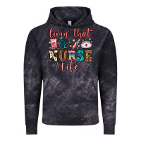 Cloud Black Livin' That Nurse Life Vintage Hoodie - FaDigitalArtStudio