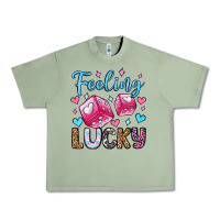 Oil Green feeling lucky valentine's day olivia Urban Heavy Tee - OliviaCreatesArt