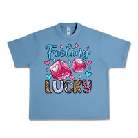 Pebble Blue feeling lucky valentine's day olivia Urban Heavy Tee - OliviaCreatesArt