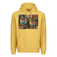 Antique Gold easter pattern Premium Hoodie - CowhideDigitalArt