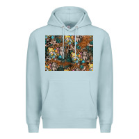 Blue Mist easter pattern Premium Hoodie - CowhideDigitalArt