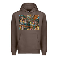 Coffee easter pattern Premium Hoodie - CowhideDigitalArt