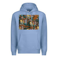 Colony Blue easter pattern Premium Hoodie - CowhideDigitalArt