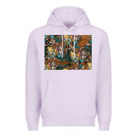 Lilac easter pattern Premium Hoodie - CowhideDigitalArt