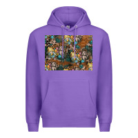 Purple easter pattern Premium Hoodie - CowhideDigitalArt
