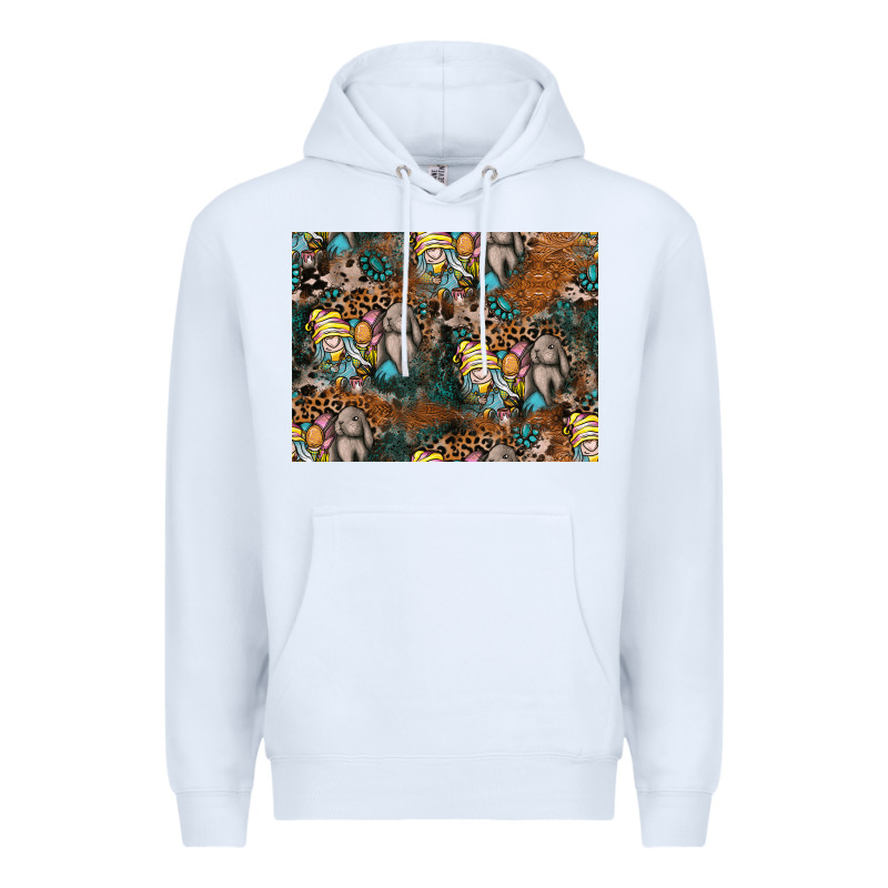 Easter Pattern Premium Hoodie by CowhideDigitalArt | Teevron