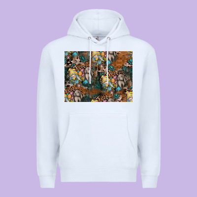 Easter Pattern Premium Hoodie Designed By Cowhidedigitalart