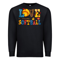 Black love softball Premium Sweatshirt - AdoDesignShop