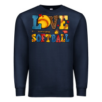 Navy love softball Premium Sweatshirt - AdoDesignShop