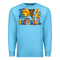 Ocean Blue love softball Premium Sweatshirt - AdoDesignShop