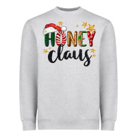 Heather Grey honey claus christmas Heavyweight Sweatshirt - BarkalooDesign