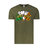 Vintage Olive St. Patrick's Ireland flag Vintage Tee - HowdyJamesFarm