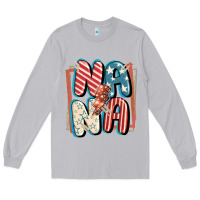 Moon Dust 4th of July nana with lightning bolt Long Sleeve Tee - FaDigitalArtStudio