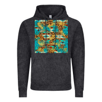 Vintage Black western aztec leopard glitter seamless pattern Vintage Hoodie - FaDigitalArtStudio
