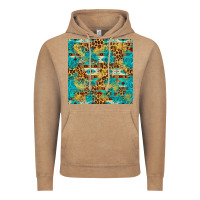 Western Aztec Leopard Glitter Seamless Pattern Vintage Hoodie | Teevron