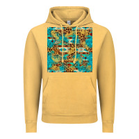 Vintage Mustard western aztec leopard glitter seamless pattern Vintage Hoodie - FaDigitalArtStudio