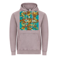 Vintage Zinc western aztec leopard glitter seamless pattern Vintage Hoodie - FaDigitalArtStudio