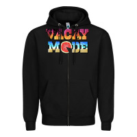 Black vacay mode watermelon Zipper Hoodie - BarkalooDesign