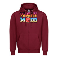 Burgundy vacay mode watermelon Zipper Hoodie - BarkalooDesign