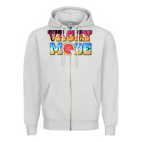Dove Grey vacay mode watermelon Zipper Hoodie - BarkalooDesign