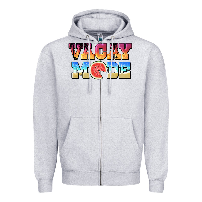 Vacay Mode Watermelon Zipper Hoodie by BarkalooDesign | Teevron