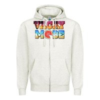 Oatmeal Heather vacay mode watermelon Zipper Hoodie - BarkalooDesign